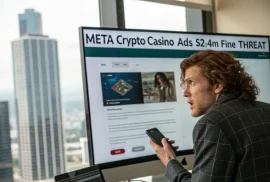 Meta разрешает рекламу крипто-казино — инфлюенсер под угрозой штрафа $2.4M